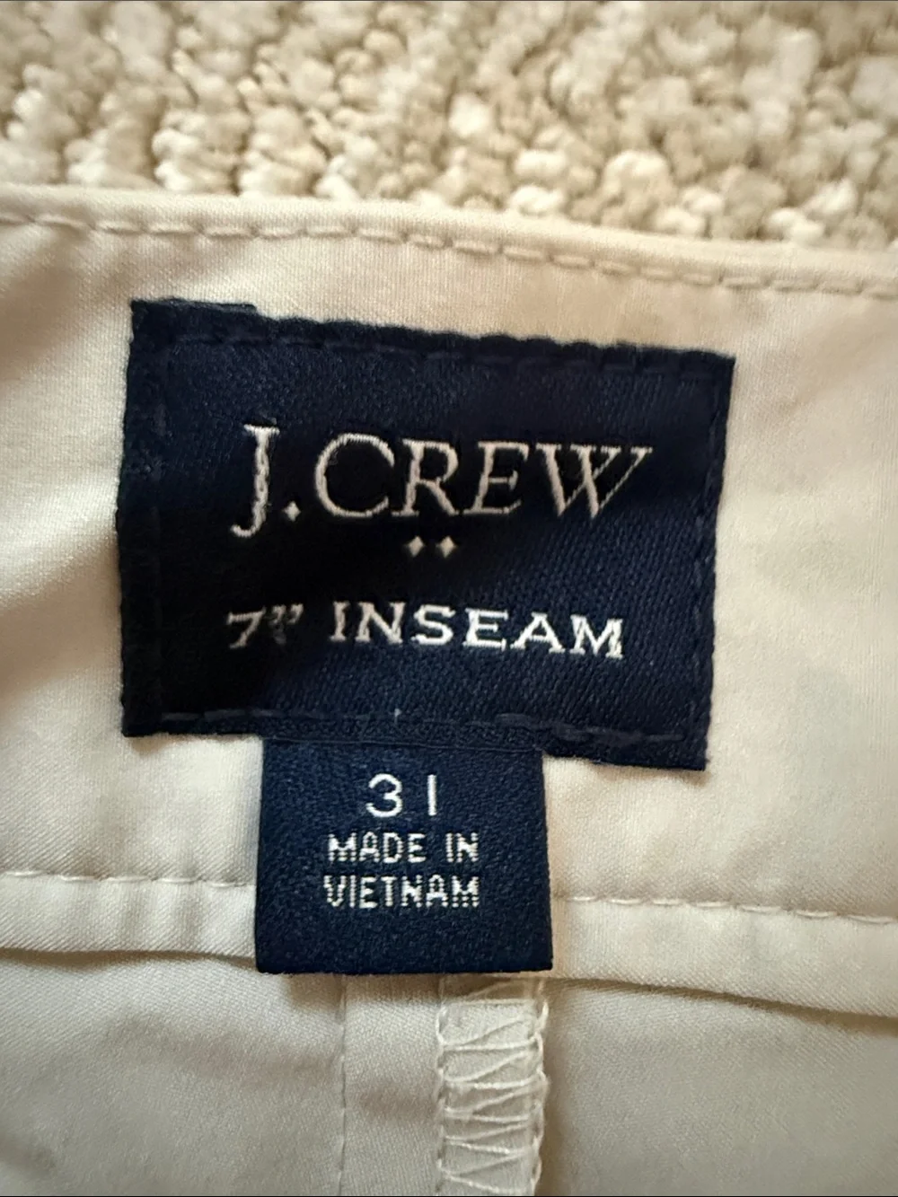 J. Crew Factory Men’s Khaki Flat-Front Performance Shorts